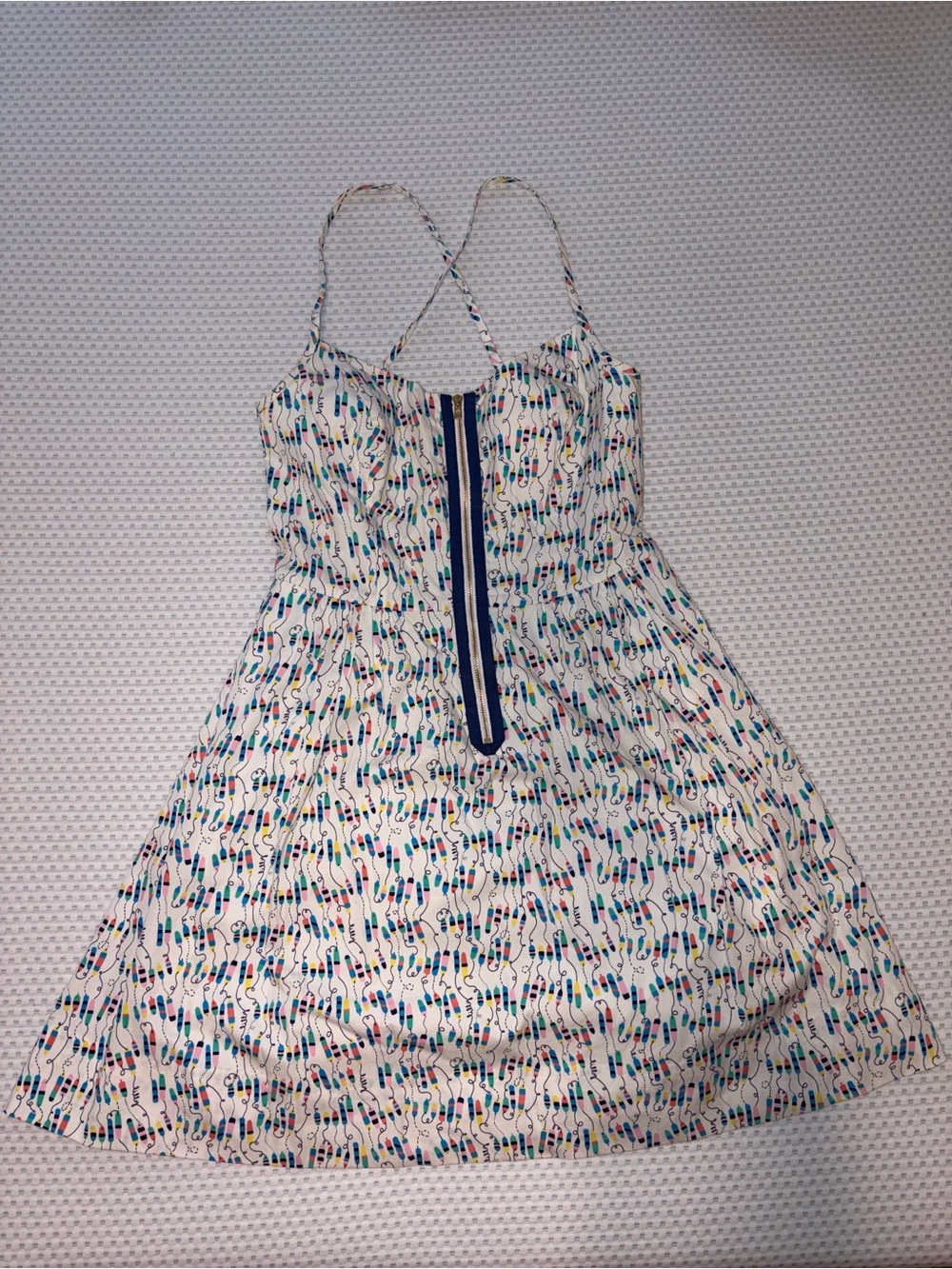 Lilly Pulitzer Alexi dress in print “oh bouy” Zip Sundress